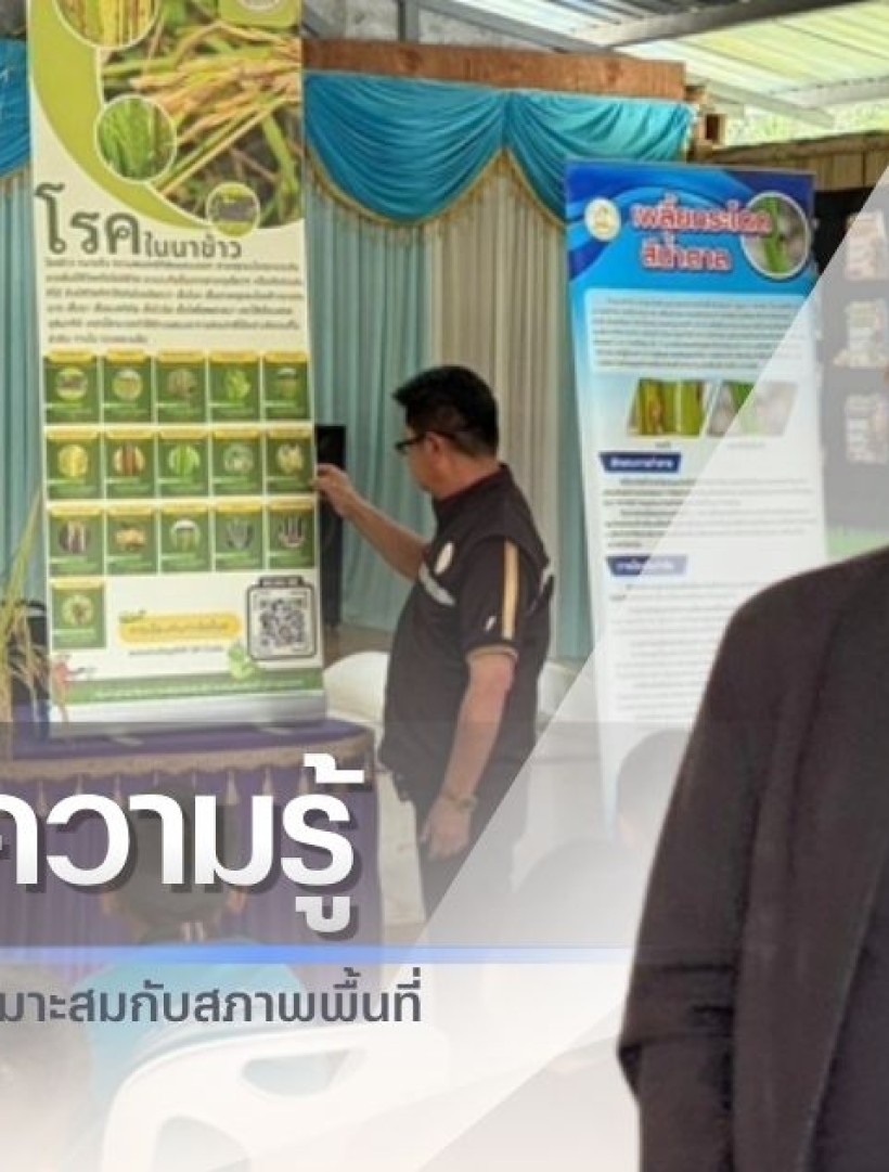 กำแพงเพชร-ศูนย์เมล็ดพันธุ์ข้าวกำแพงเพชร จัดประชุมถ่ายทอดความรู้เทคโนโลยีการผลิตข้าวที่เหมาะสมกับสภาพพื้นที่