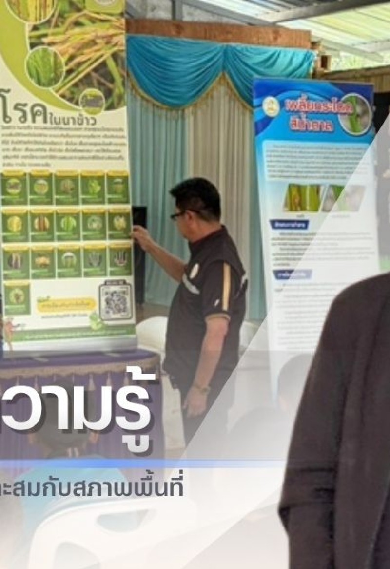 กำแพงเพชร-ศูนย์เมล็ดพันธุ์ข้าวกำแพงเพชร จัดประชุมถ่ายทอดความรู้เทคโนโลยีการผลิตข้าวที่เหมาะสมกับสภาพพื้นที่