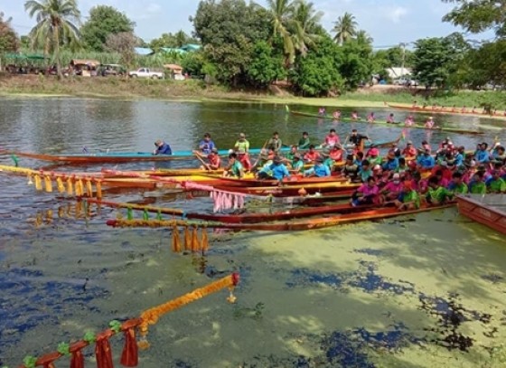 กำแพงเพชร-เทศบาลตำบลทุ่งทราย จัดโครงการแข่งขันเรือยาวต้านยาเสพติด ประจำปี 2563 