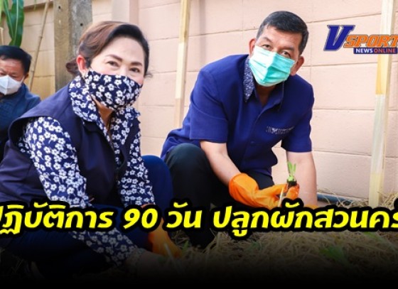 กำแพงเพชร-พัฒนาชุมชนจังหวัดกำแพงเพชร จัดกิจกรรมสร้างความมั่นคงทางอาหาร สู่ปฏิบัติการ 90 วัน ปลูกผักสวนครัว เพื่อสร้างความมั่นคงทางอาหาร รอบ 2