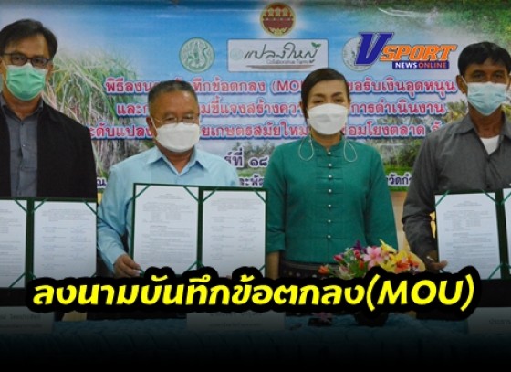 กำแพงเพชร-สำนักงานเกษตรจังหวัดกำแพงเพชร ลงนามบันทึกข้อตกลง MOU กับแปลงใหญ่ที่เข้าร่วมโครงการยกระดับแปลงใหญ่ด้วยเกษตรสมัยใหม่และเชื่อมโยงตลาด