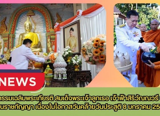 กำแพงเพชร-กิจกรรมเฉลิมพระเกียรติ สมเด็จพระเจ้าลูกเธอ เจ้าฟ้าสิริวัณณวรี นารีรัตนราชกัญญา เนื่องในโอกาสวันคล้ายวันประสูติ 8 มกราคม 2569