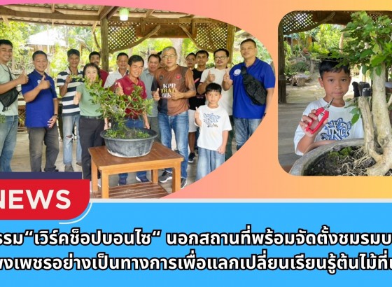 กำแพงเพชร-กิจกรรม เวิร์คช็อปบอนไซ นอกสถานที่พร้อมจัดตั้งชมรมบอนไซกำแพงเพชรอย่างเป็นทางการเพื่อแลกเปลี่ยนเรียนรู้ต้นไม้ที่เรารัก