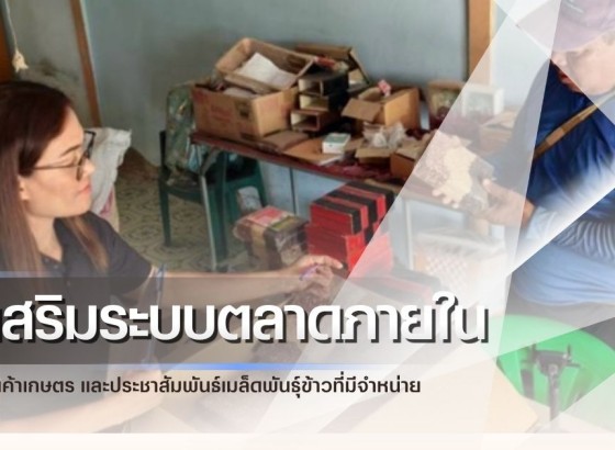 กำแพงเพชร-ศูนย์เมล็ดพันธุ์ข้าวกำแพงเพชร ติดตามโครงการส่งเสริมระบบตลาดภายในสำหรับสินค้าเกษตร และประชาสัมพันธ์เมล็ดพันธุ์ข้าวที่มีจำหน่าย