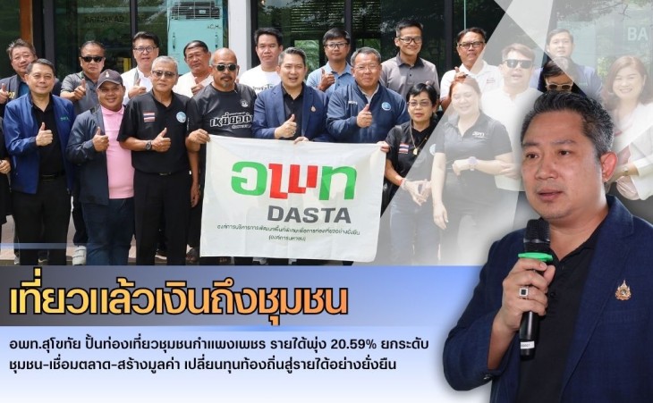 กำแพงเพชร-เที่ยวแล้วเงินถึงชุมชน อพท.สุโขทัย ปั้นท่องเที่ยวชุมชนกําแพงเพชร รายได้พุ่ง 20.59% ยกระดับชุมชน–เชื่อมตลาด–สร้างมูลค่า เปลี่ยนทุนท้องถิ่นสู่รายได้อย่างยั่งยืน